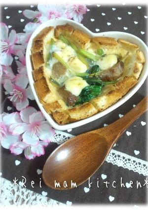 ✿食パンで簡単♡ほうれん草のキッシュ風✿-レシピのメイン写真