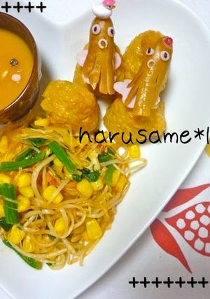 かわいい＊お稲荷さんと春雨ランチプレート-レシピのメイン写真