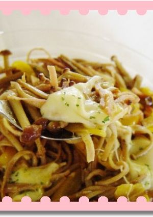 ブラウンえのき☆焼きカレーマヨ-レシピのメイン写真