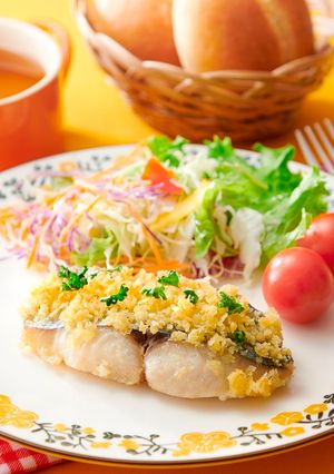 レンジで！さわらのガーリックパン粉焼き-レシピのメイン写真
