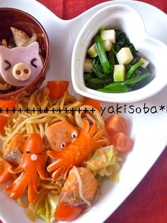かわいい*焼きそばランチプレート-レシピのメイン写真