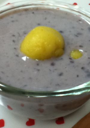 ノンシュガー❤かぼちゃ豆腐白玉ぜんざい-レシピのメイン写真