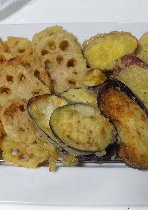 お野菜の天ぷらは薄めの衣でね～☆☆☆-レシピのメイン写真
