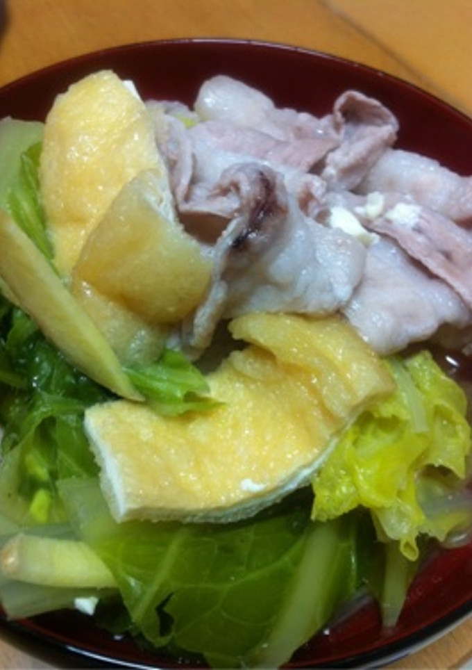豚肉と油揚げの蒸し鍋-レシピのメイン写真