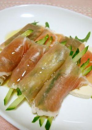 生ハムと豆腐のおつまみ-レシピのメイン写真
