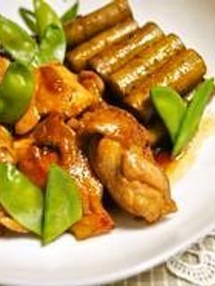 鶏肉とごぼうの照り焼き-レシピのメイン写真