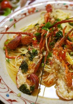 簡単シンプル伊勢海老のパスタ-レシピのメイン写真