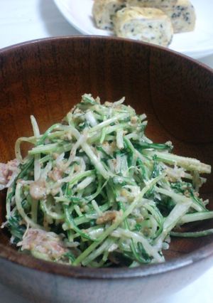 水菜の梅マヨ炒め-レシピのメイン写真