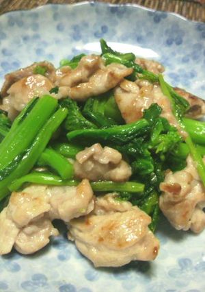 なばなと豚肉のナンプラー炒め-レシピのメイン写真