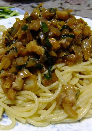 (余った野菜で)ジャージャーパスタ-レシピのメイン写真