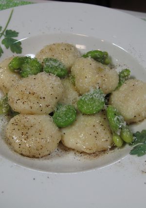 豆腐と白玉のニョッキ　～そら豆と～-レシピのメイン写真
