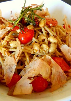 大豆とローズマリーの全粒粉パスタ-レシピのメイン写真