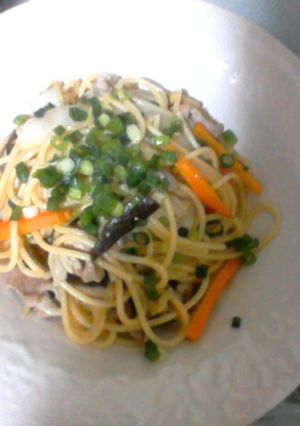 白菜と豚肉の和風パスタ-レシピのメイン写真