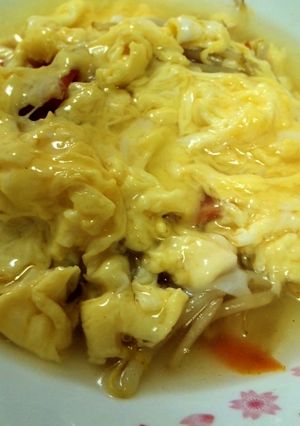 簡単★フワ卵の中華あんかけモヤシ-レシピのメイン写真