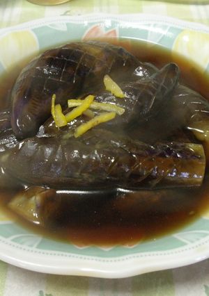 さわやか柚子果汁 de 茄子のめんつゆ煮-レシピのメイン写真