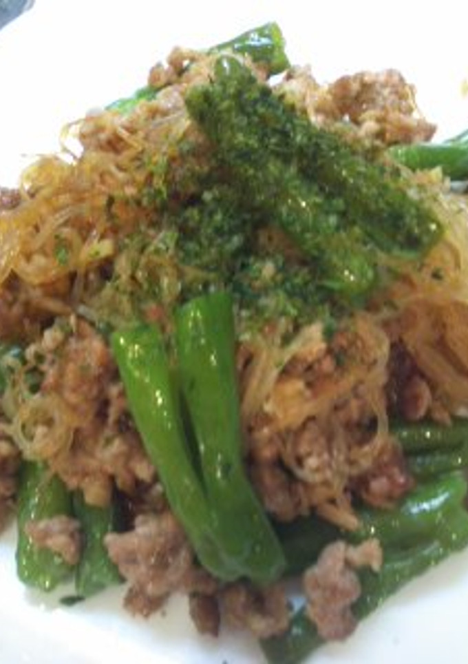 しらたきとししとうのひき肉いため-レシピのメイン写真
