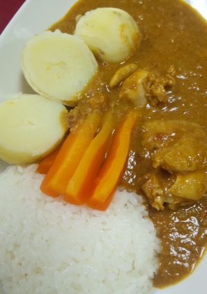 チキンバターマサラカレー＋野菜-レシピのメイン写真