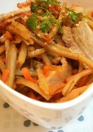 豚バラきんぴら-レシピのメイン写真