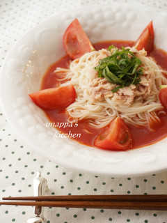 トマトつゆでサッパリ素麺-レシピのメイン写真