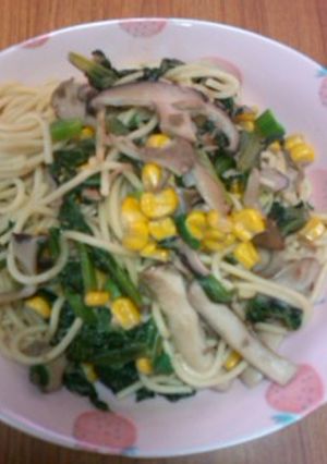 ﾂﾅとｷﾉｺの和風パスタ-レシピのメイン写真