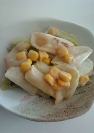 マイルド〜♪ネギとコーンの味噌マヨ和え-レシピのメイン写真