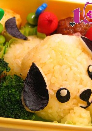 簡単☆　犬　おにぎり　ハコイヌ弁当♪-レシピのメイン写真
