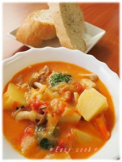 ルー要らず☆具沢山トマトシチュー*-レシピのメイン写真