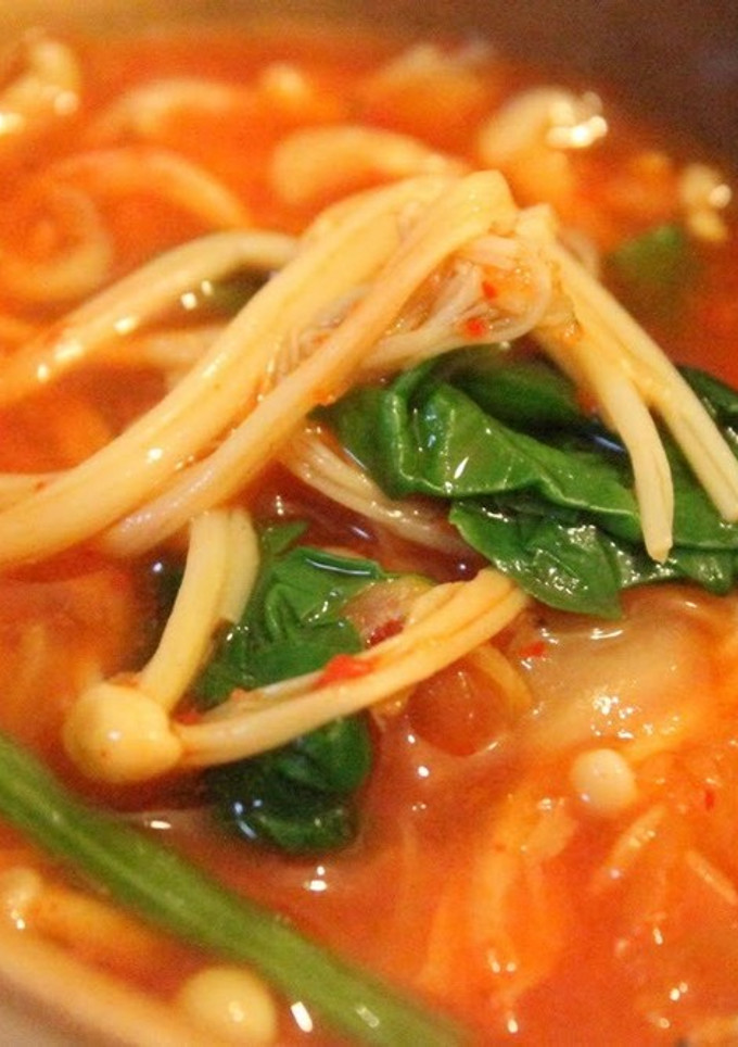 えのきと青菜のキムチ炒め-レシピのメイン写真