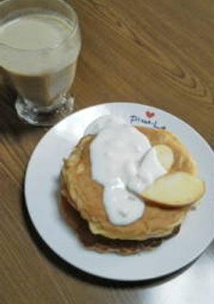 りんご蜂蜜ホットケーキ♪-レシピのメイン写真