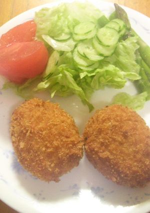 ハンバーグでコロッケ-レシピのメイン写真