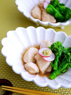 菜の花とササミのさっと煮*治部煮風-レシピのメイン写真