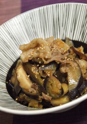 豚バラと茄子の香味みそ炒め-レシピのメイン写真