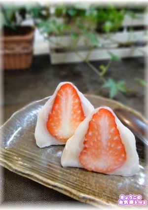 簡単★切り餅DEいちご大福-レシピのメイン写真
