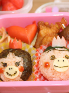 はなカッパ&ももカッパちゃん☆キャラ弁-レシピのメイン写真