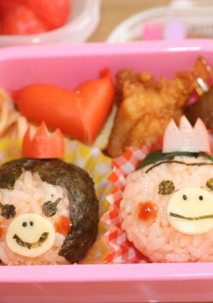 はなカッパ&ももカッパちゃん☆キャラ弁-レシピのメイン写真