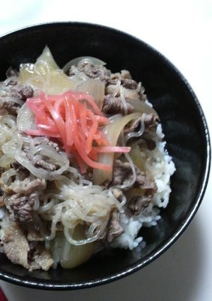 ガッツリ！つゆだく牛丼-レシピのメイン写真