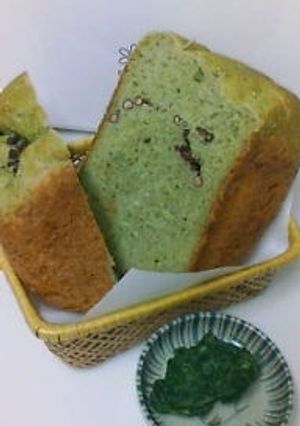 GOPANでよもぎ小豆お米食パン-レシピのメイン写真