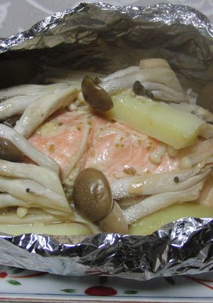 鮭のホイル焼き　〜柚子胡椒＆マヨだれ〜-レシピのメイン写真