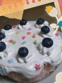 ストロベリーブルーベリーヨーグルトケーキ-レシピのメイン写真