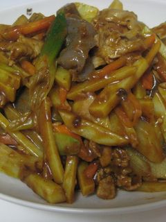こんにゃくとジャガイモのカレー炒め-レシピのメイン写真