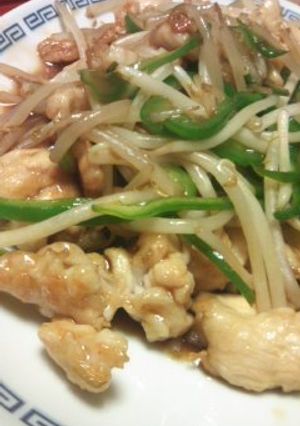 鶏ムネ肉とモヤシのオイスターソース炒め-レシピのメイン写真