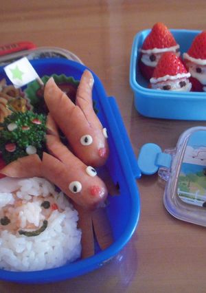 サンタさん&トナカイ☆キャラ弁当-レシピのメイン写真