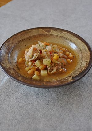 ひよこ豆と鶏肉のシチュー-レシピのメイン写真