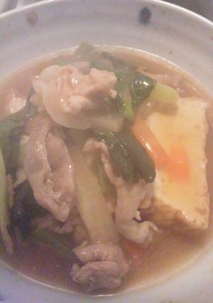 厚揚げと豚肉のオイスター煮込み-レシピのメイン写真