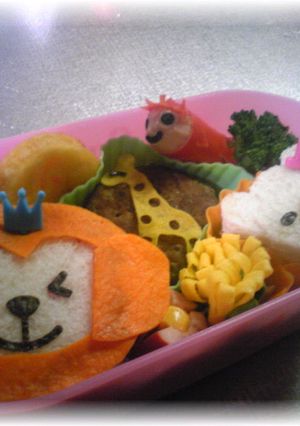動物園へ行こうよ弁当☆キャラ弁-レシピのメイン写真