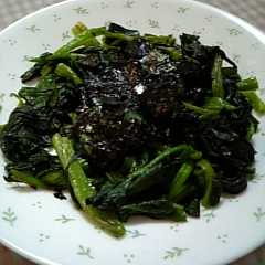 รูปของ 簡単♪ほうれん草のマーガリン炒め♪