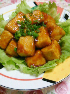 簡単!豆腐の甘辛♥-レシピのメイン写真