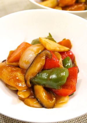 簡単中華♪お野菜たっぷり酢豚-レシピのメイン写真