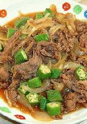 牛肉とオクラの煮物-レシピのメイン写真