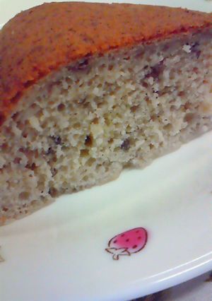 ＨＭと炊飯器でほんのりあずきケーキ♪♪-レシピのメイン写真